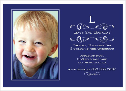year old birthday invitation card